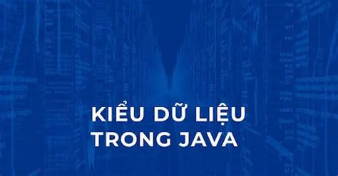 Java và các kiểu dữ liệu trong Java bạn cần biết