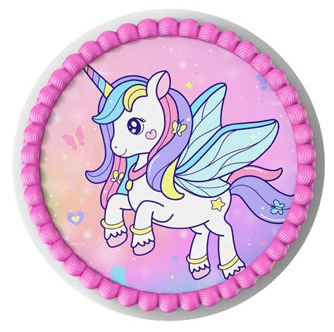 Op Atek Na Tort Unicorn Jednoro Ec Wzory Napis Decor Cake