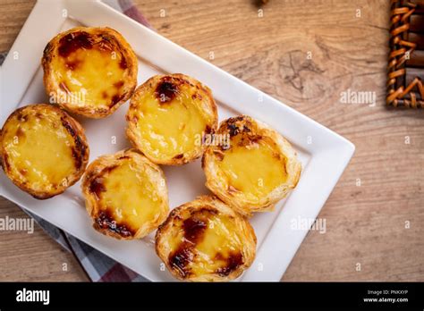 Typical Portuguese Custard Pies Pastel De Nata Or Pastel De Belem