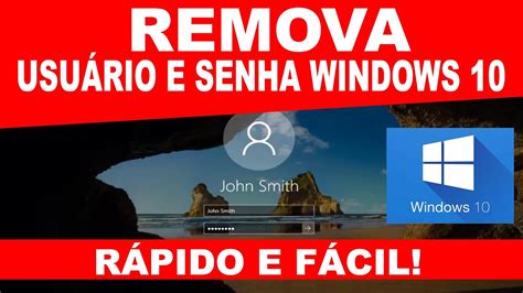 Como Remover A Senha De In Cio Do Windows R Pido E F Cil Youtube