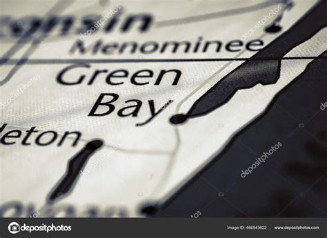 Green Bay Usa Map — Stock Photo © aallm #466943622