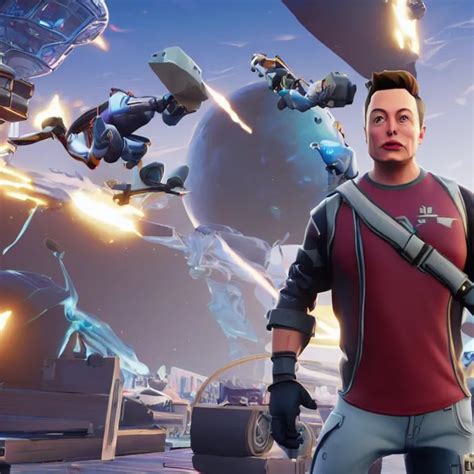 KREA A Screenshot Of Elon Musk In The Video Game Fortnite 3 D