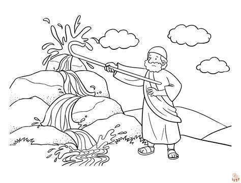 Moses And Ten Commandments Coloring Pages