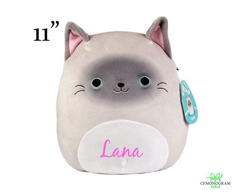 Squishmallow Felton Siamese Cat 11 Personalized Etsy Uk