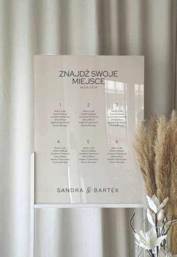 Plan Stołów weselnych ponad 20 kolorów Tablica usadzenia gości Nude z Twoim projektem V1