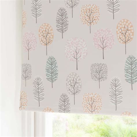 Sweet Trees Pink Blackout Roller Blind Dunelm