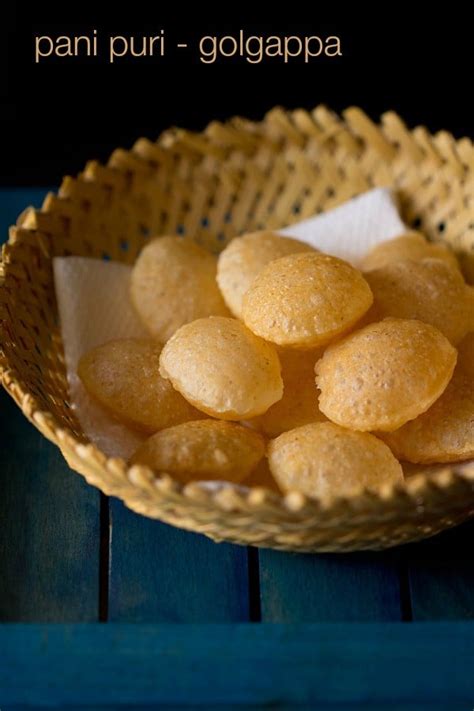 Puri Recipe For Pani Puri How To Make Puri For Golgappa Or Pani Puri