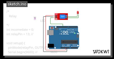 Led Control Using Relay Esp32 Copy Wokwi Esp32 Stm32 Arduino Simulator