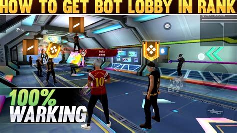 How To Get Bot Lobby In Rank Game Free Fire Noob Lobby Glitch Bot