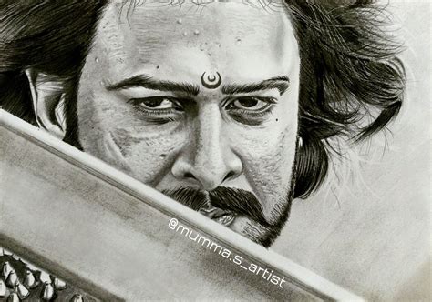 Portrait Drawing Of Baahubali By Mummasartist Deep Raval Baahubali