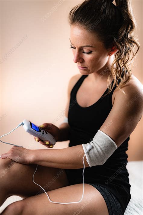 Physical Therapy With Tens Machine Stock Image F0277290 Science