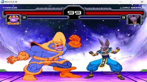 Thanos Vs Lord Beerus Super Epic Fight😤 Marvel Mugen Comics Final