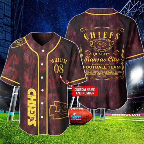 Kansas City Chiefs Baseball Jersey Chiefsfam
