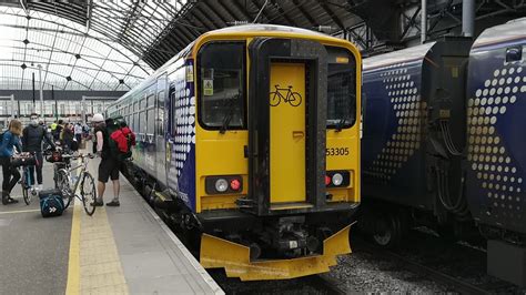 Scotrail Class 153 Bike Train At Glasgow Queen Street Youtube