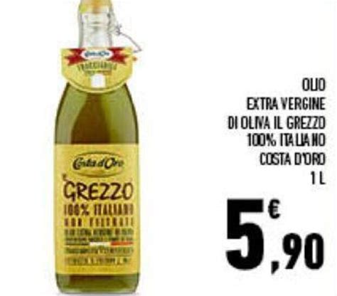 Costa D Oro Olio Extra Vergine Di Oliva Il Grezzo Italiano L