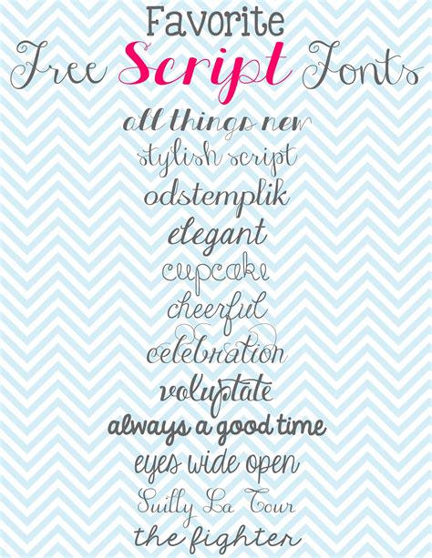 Doodles & Stitches: My Favorite Free Script Fonts