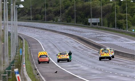 Pictures M62 Closed After Man Threatens To Jump From Scammonden Bridge