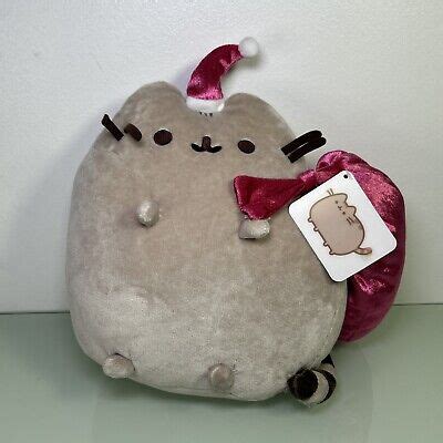 Gund New Pusheen Santa Claws Christmas Plush Inch Cat Stuffed Toy