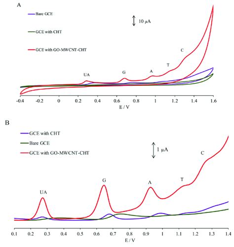 A Comparison Of Cv Using Bare Gce Gce Cht And The Gce Go Mwcnt Cht