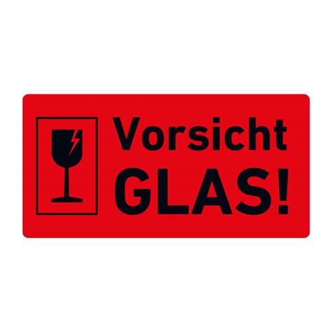 Versandaufkleber Vorsicht Glas Etiketten Online Bestellen