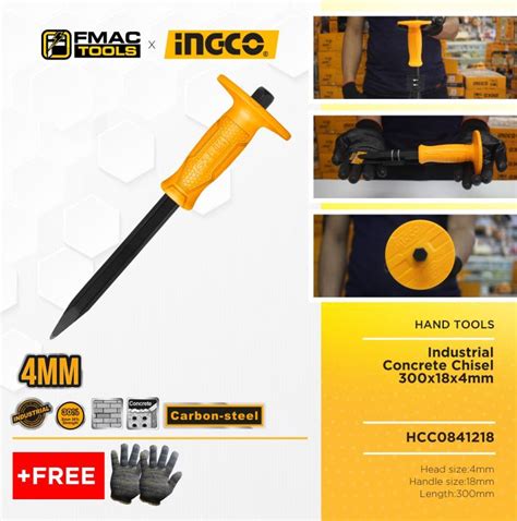 Ingco Industrial Concrete Chisel X X Mm Hcc Freebies Fmac