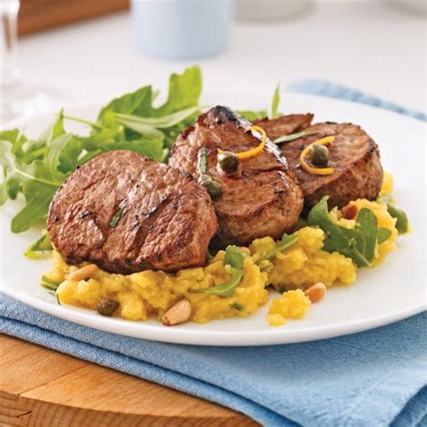 Caper Butter Veal Medallions 5 Ingredients 15 Minutes