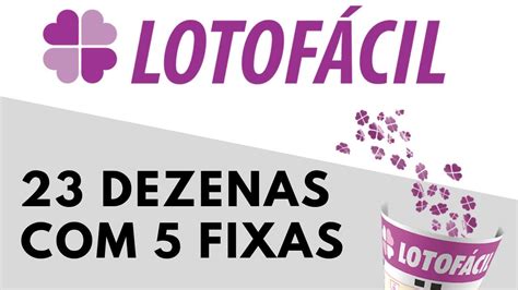 Planilha LOTOFACIL 23 Dezenas 5 Fixas 100 14 PONTOS YouTube