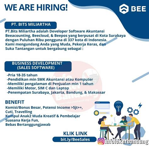 Lowongan Kerja Business Development PT Bits Miliartha Bandung Oktober