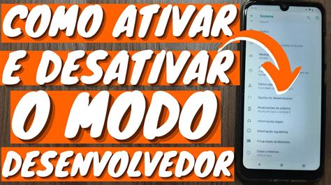 Como Ativar E Desativar O Modo Desenvolvedor Do Celular Moto E Plus