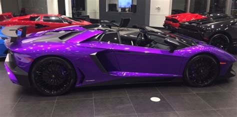 Lamborghini Aventador Super Veloce Roadster Painted In Viola Parsifae