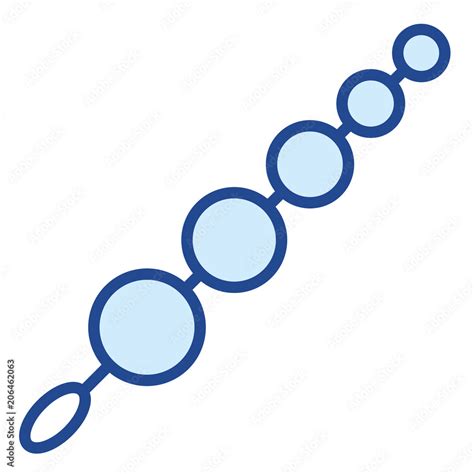 Dildo Sexspielzeug Vector Icon Illustration Stock Vektorgrafik Adobe Stock