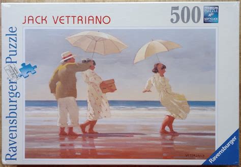 500 Ravensburger The Picnic Party Vettriano Rare Puzzles