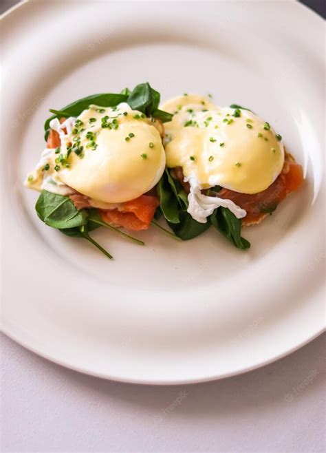 Premium Photo Luxury Breakfast Brunch And Food Recipe Poached Eggs With Salmon And Greens On