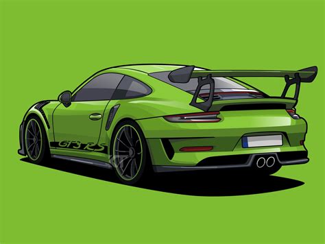 Porsche 911 Gt3 Rs Drawing