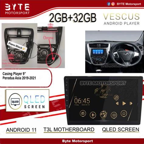 VESCUS 2 32 DSP 4G Sim Octa Core Processor QLED Screen Perodua Axia