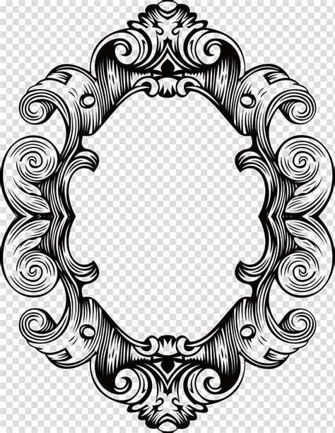 baroque frame vector free #3125453