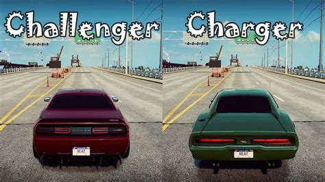 Nfs Heat Dodge Challenger Srt8 Vs Dodge Charger Drag Race Youtube