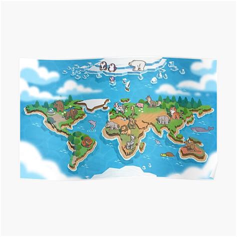 "World's map" Poster for Sale by FeyFloki | Redbubble