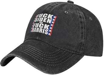 Fuck Biden Fuck Joe Biden Fuck Kamala Harris Flag Baseball Caps Trucker