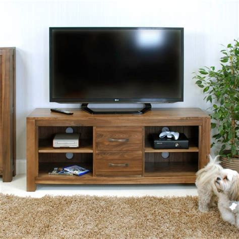 Kingston Walnut Widescreen Television Cabinet Fully Assembled Oak World