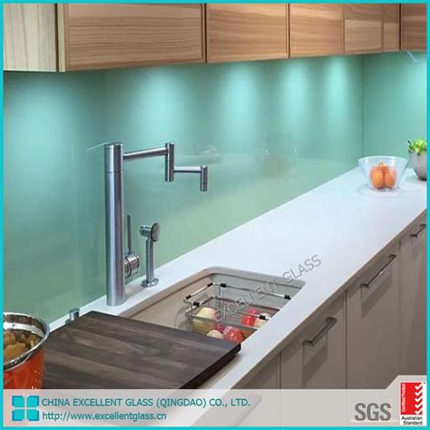 8mm Color Back Painted Tempered Glass For Backsplash For Kitchen