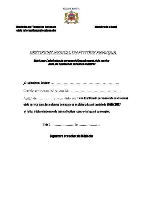 Certificat Medical Par Men Fichier Pdf