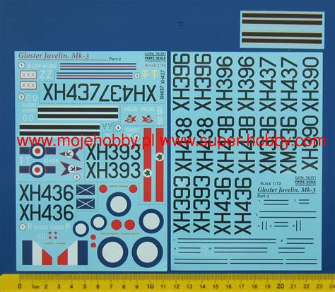 Gloster Javelin Mk Part In The Complete Set Sheets Print Scale