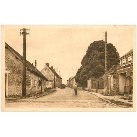 Carte Postale Ancienne Villiers En Desoeuvre Voiture Route De