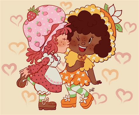 🍓strawberry Shortcake And Orange Blossom 🍊 My Art R Strawberryshortcake