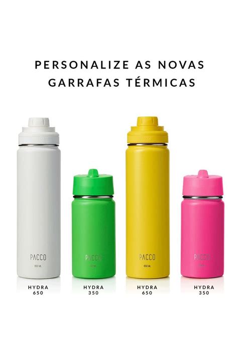 Garrafas T Rmicas Personalizadas Pacco Bebidas Frias Garrafas