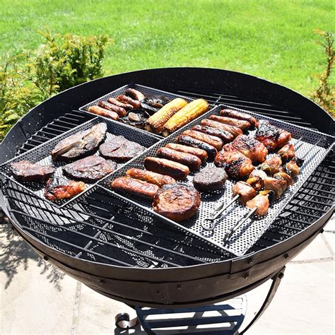 Kadai Grill Trays Set Of Three Cast Iron For Gardensware Cast Iron