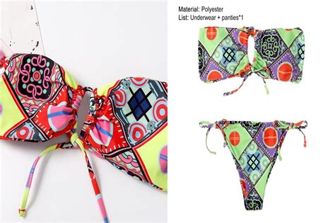 Bangla Summer Bikini Set Quick Drying Triangle Cutting Sexy Tube Top
