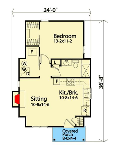 One Bedroom Tiny Home Floor Plans | Viewfloor.co