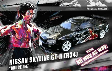 NISSAN SKYLINE GT R R34 Bruce Lee Edition Inno 1 64 EUR 33 50